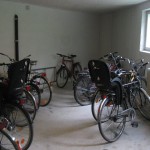 Cykelförråd Så här rymligt är det numera i ett av våra cykelförråd.